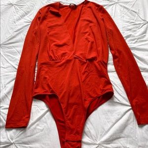 Red bodysuit
